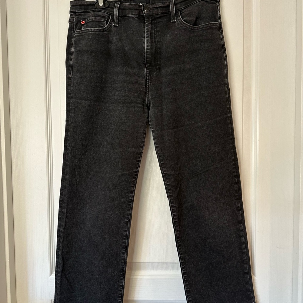 Hudson Jeans NOA faded black Straight crop Jeans 30 EUC